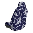thumbnail image 2 of Fuzoiu Abstract Skiing Print Elastic Car Seat Covers, Seat Cover Protector,Universal Fit Interior Covers for Most Cars,Washable Seat Cover Non Slip for SUV,Sedan,Van, 2 of 5