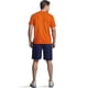 thumbnail image 5 of Camiseta de rendimiento atlético naranja para hombre - Tops de manga corta de algodón con cuello redondo para actividades deportivas al aire libre, 5 of 5