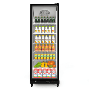 Yeego Commercial Merchandiser Refrigerator Beverage Display Refrigerator, 12.36 Cu.Ft Display Refrigerator,LED Light Drink Bar Cooler with Adjustable Shelves, 200 Cans Glass Door Beverage Cooler