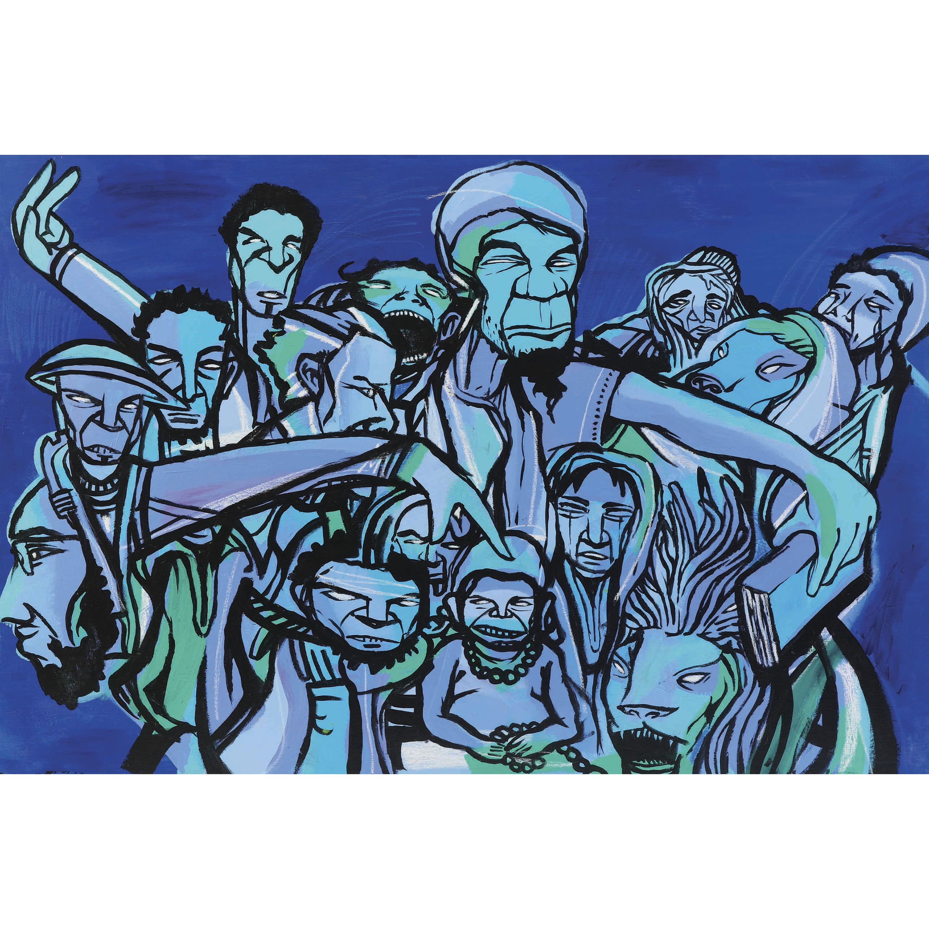 Marmont Hill "The Herd" Print on Canvas