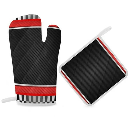 

Racing Car Theme Oven Gloves And Pots Stand Set Oven Gloves And Pot Racks Pot Racks And Oven Gloves Set