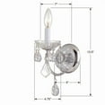 thumbnail image 5 of Crystorama Imperial 1 Light Clear Crystal Chrome Sconce - 4.75'' W x 13.5'' H x 7'' D, 5 of 5