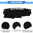 thumbnail image 4 of Unique Bargains Cubierta para salpicadero de consola central de coche compatible con Nissan Versa 2012-2018 protectora de poliéster negro, 4 of 7