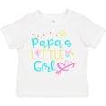 thumbnail image 3 of Inktastic Papa's Little Girl with Hearts Flower and Butterfly Girls Toddler T-Shirt, 3 of 5