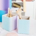 thumbnail image 3 of Organizador de lápices de PU con soporte para brochas de maquillaje, almacenamiento de brochas cosméticas para tocador, encimera, 21*8cm, 3 of 5