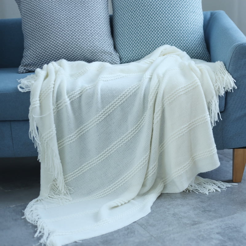 White throw blanket for couch hotsell