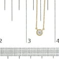 thumbnail image 6 of 10K Yellow Gold Bezel-Set Diamond Solitaire Pendant Necklace (H-I Color, SI2-I1 Clarity) - Choice of Gold Color and Weight, 6 of 8