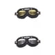 thumbnail image 1 of 2 piezas de gafas de motocicleta antiarañazos Steampunk estilo vintage gafas de motocross gafas deportivas aptas para medio casco montar bicicleta de crucero hombres mujeres claro y amarillo Yotijar Gafas de moto, 1 of 10