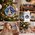 thumbnail image 4 of YuanGuangQ Christmas Acrylic Star Ornaments, 2D Round Winter Decorative Pendant Flat Tree Hanging, Holiday Party Decor for Christmas Tree Home Mantel Shelf Gift Decoration., 4 of 6