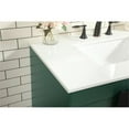 thumbnail image 4 of Elegant Decor Eugene 36" Aluminum MDF Single Bathroom Vanity in Green, 4 of 8