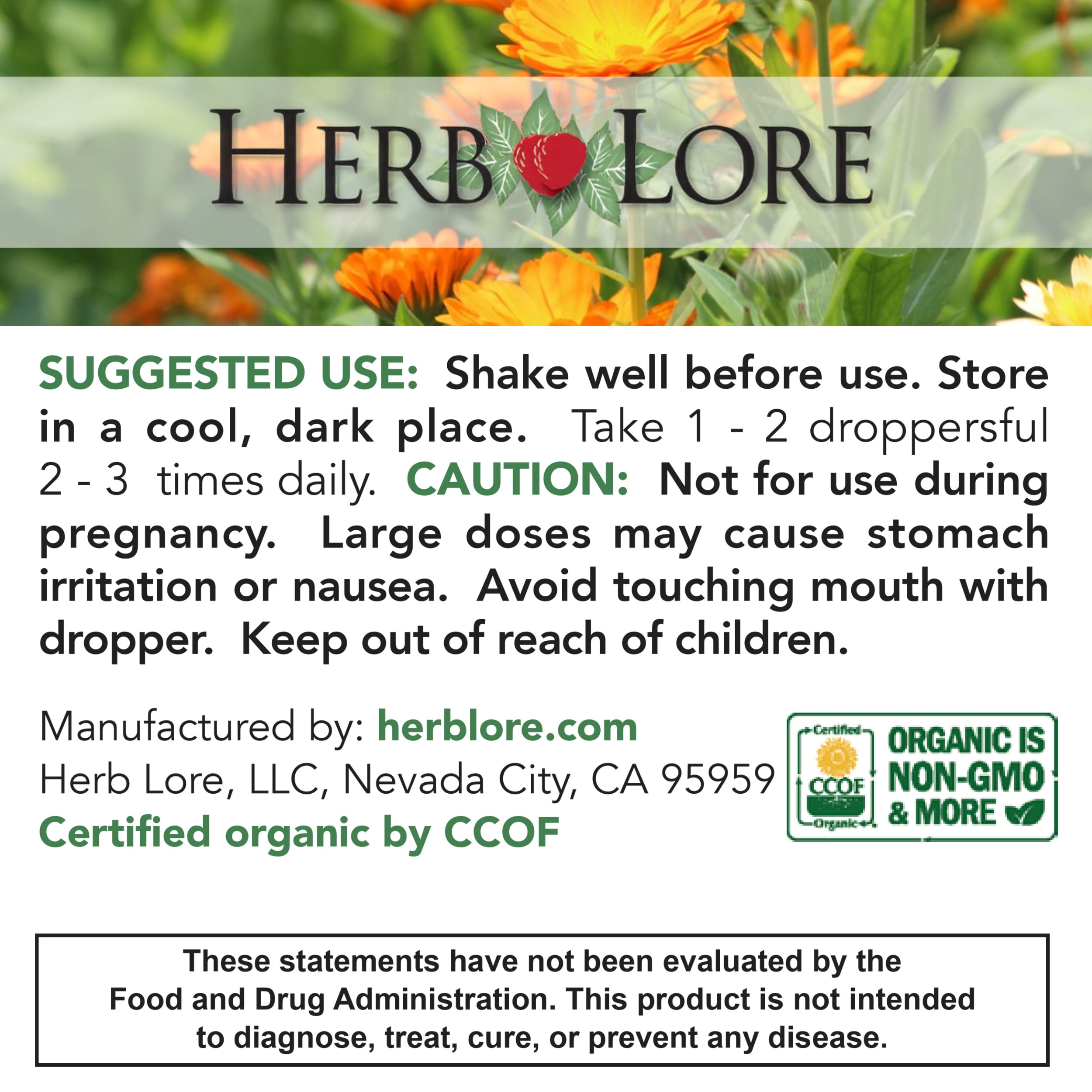 Herb Lore USDA Organic Blessed Thistle Extract Tincture (Cnicus benedictus) - Liquid Breastmilk Supplement for Lactation Support