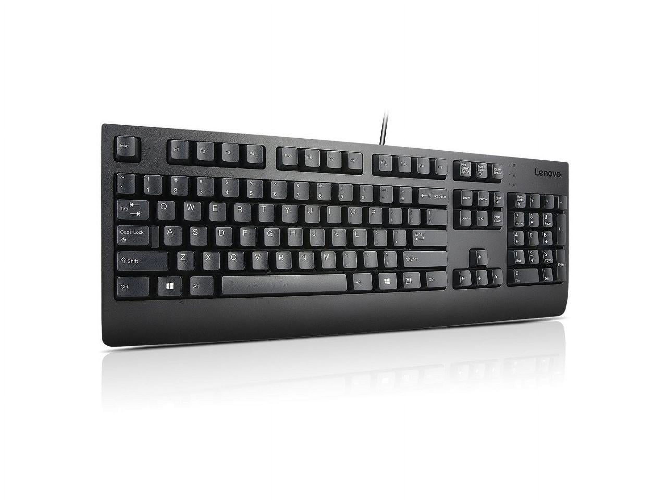 Lenovo USB Keyboard Black US English 103P - image 3 of 20