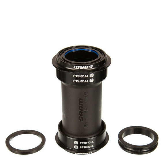 SRAM DUB PF30 83mm MTB Wide Press Fit BB, PF30, Spindle: 28.99mm, Width: 83mm, Diameter: 46mm