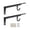 40cm black, variant on Lerpwige 2 Pack Heavy Duty Wall Mounted Double Hook Brackets for Closet Storage & Space Saving