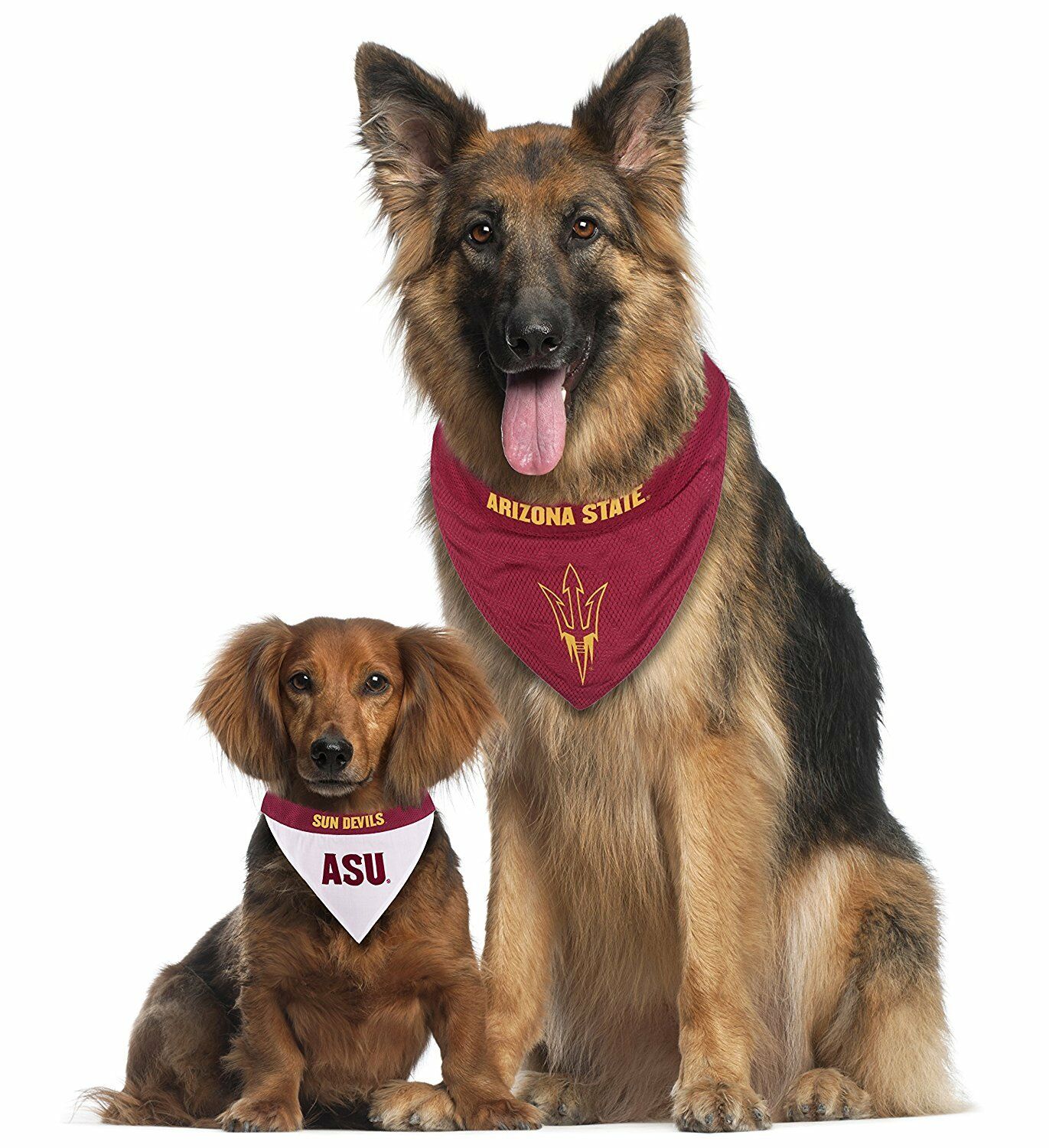 Pets First Collegiate Arizona State Reversible Bandana -Home & Away Mesh & Premium Embroidery For Dogs & Cats