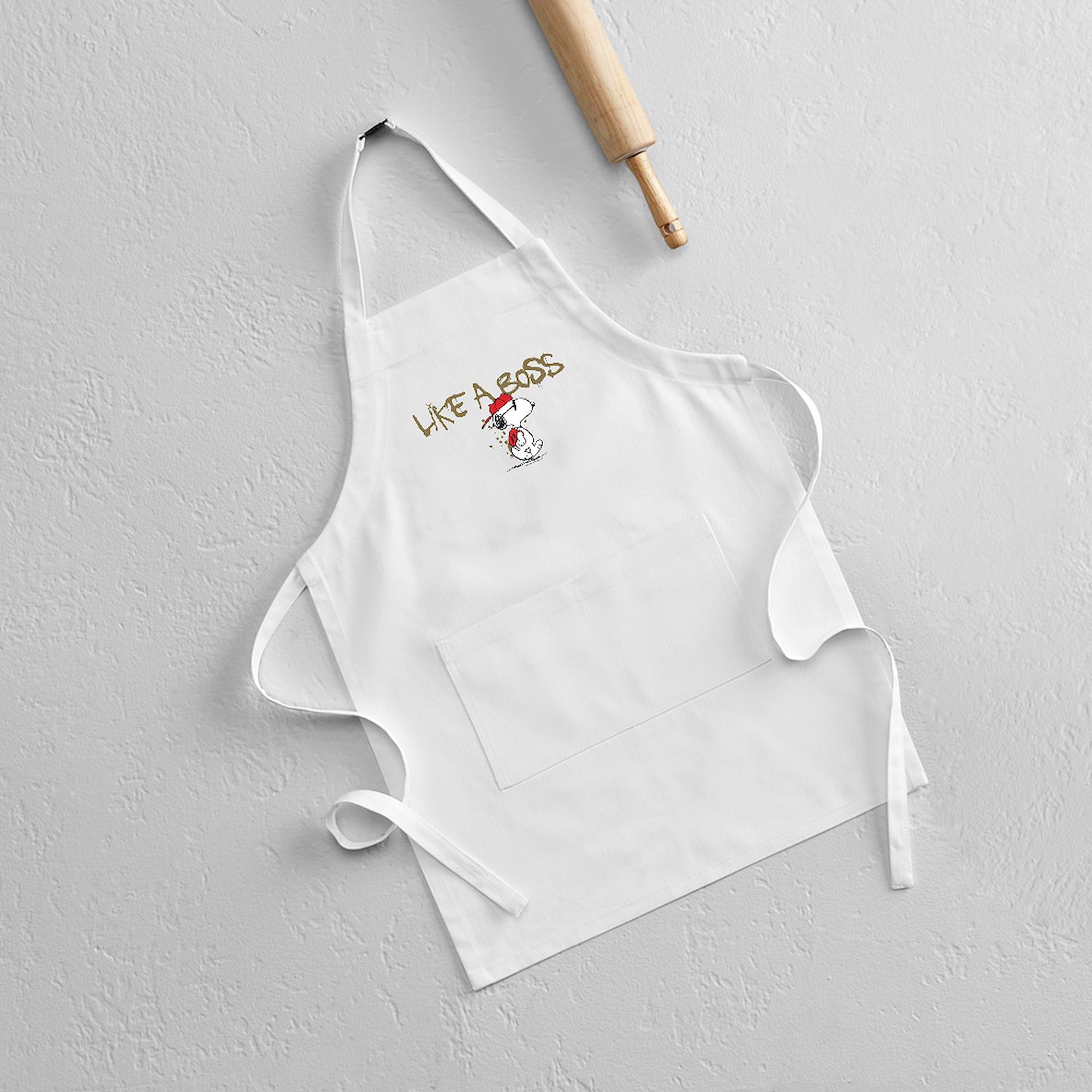 CafePress - Snoopy Like A Boss - Kids Apron