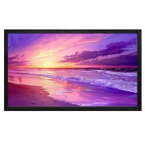 Beach Wall Art Beach Canvas Wall Art Purple Beach Canvas art Framed wall art Painting For Livingroom Decor Office Bedroom Decoration