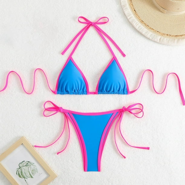 WILLBEST Trajes de Baño Mujer Dos Piezas Sexy Bikini Split Traje de Baño Para Mujer