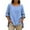 307-Blue, variant on Ounisa Women's Long Sleeve Shirts V Neck Loose Fitting Tops Casual Solid Color Tshirts Trendy Basic Tunic Summer Ladies Tops