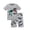 Z1 Green, variant on RTKFRFLM Boys Dinosaur Loungewear Set Short Sleeve T-Shirt and Shorts Loungewear Green 5 Years