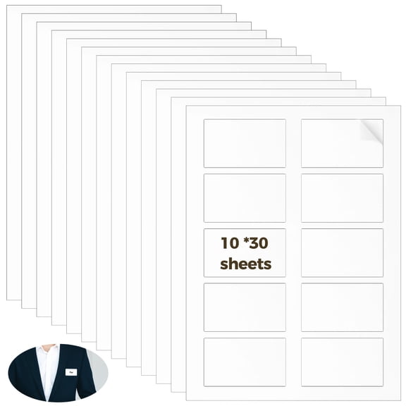 A4 Labels, 300 Pcs Self Adhesive 3.1x2 Inch Printable Labels, Easy Peel Strong Adhesive Address & Shipping Labels for Office Organization