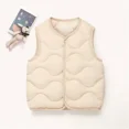 thumbnail image 4 of New Children Warm Cotton Vest Fashion Solid Boys Girls Baby Toddler Autumn Winter Waistcoats Casual Versatile Kids Clothing Tops, 4 of 7