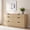 Beige, variant on Homall 6 Drawer Double Dresser for Bedroom, Wood Storage Cabinet with Handle-Free Design, Modern Chest of Drawers for Bedroom & Living Room, White