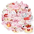 thumbnail image 4 of 35pcs Cute Animal Stationery Stickers Pink Ribbon Teacher Stickers Flowers Graffiti for Laptops Notebooks Suitcases, 4 of 9