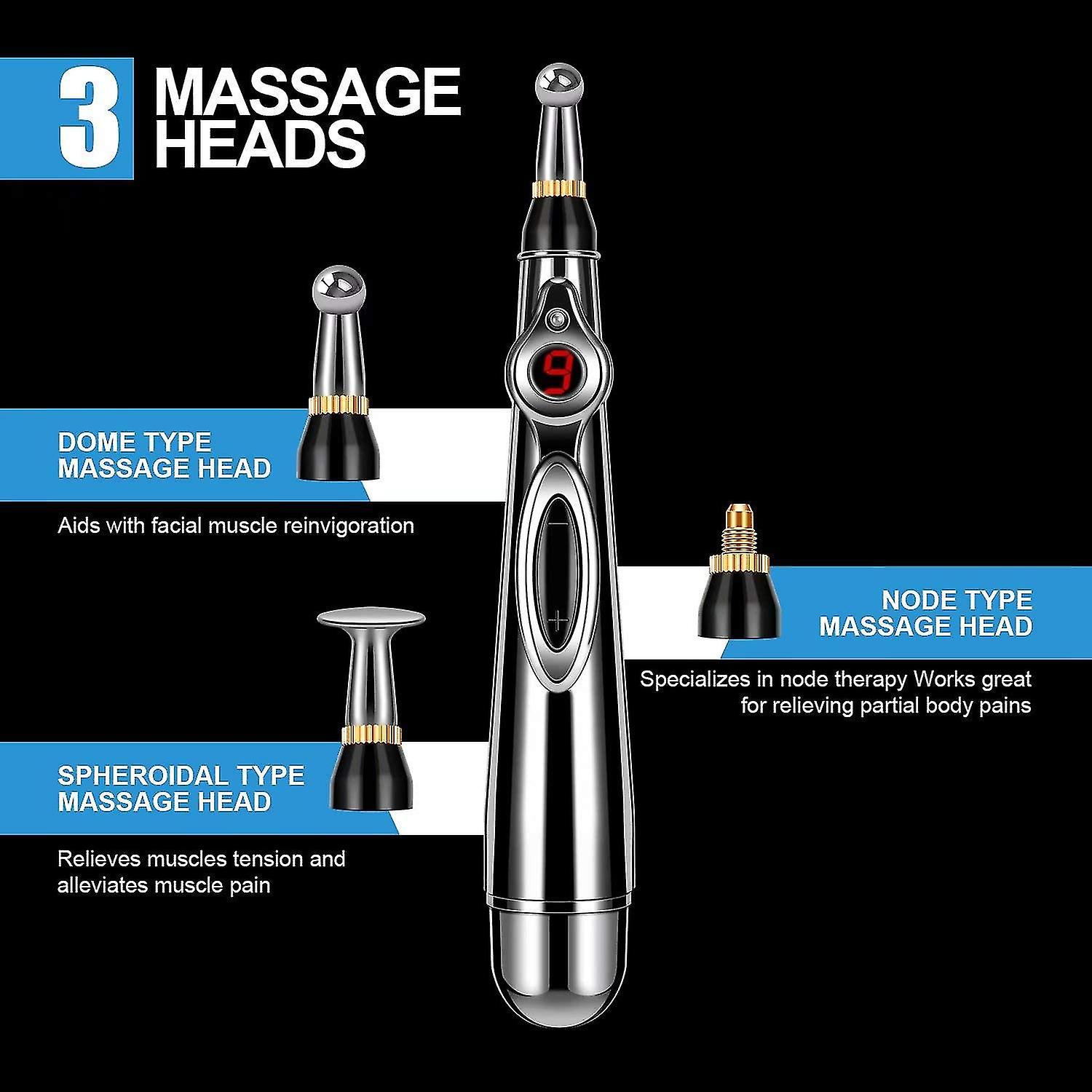 Stylo Masseur énergétique Pour Méridiens - Thérapie De Massage Pour Douleurs - Neuf