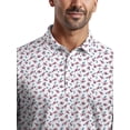 thumbnail image 4 of Ben Hogan Men's & Big Men's Performance Lobster Print Golf Short Sleeve Polo Shirt, up to 5XL, 4 of 7