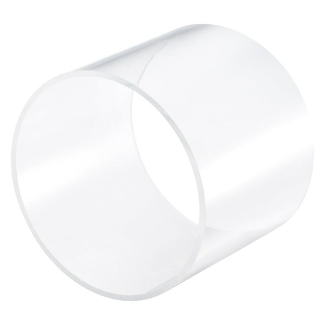 Unique Bargains 114mm ID 120mm OD 100mm Clear Acrylic Pipe Rigid Round Tube for Lighting, Models, Plumbing, Crafts
