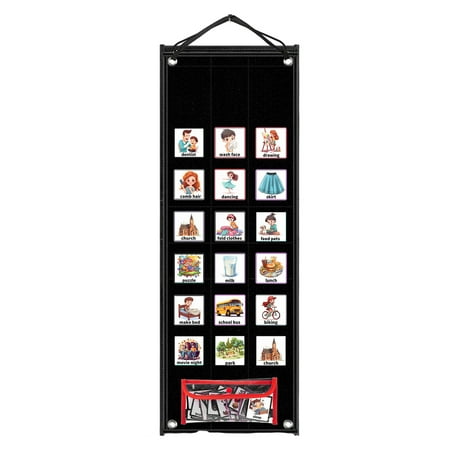

Mosey 1 Set Kids Visual Schedule Chart 2-in-1 Daily Chore Routine Learning Tool Folding Kid Visual Timeline for Home School
