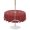 red, variant on Outdoor Tablecloth with Umbrella Hole for Patio/Picnic/Party/Camping, Laundry Room Waterproof Table Cloth Round Cover Washable, Pure Red Minimalist Solid Color Modern Art (Dia 60")