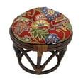 thumbnail image 3 of 18-inch Round Spun Polyester Tufted Footstool Cushion, 3 of 3