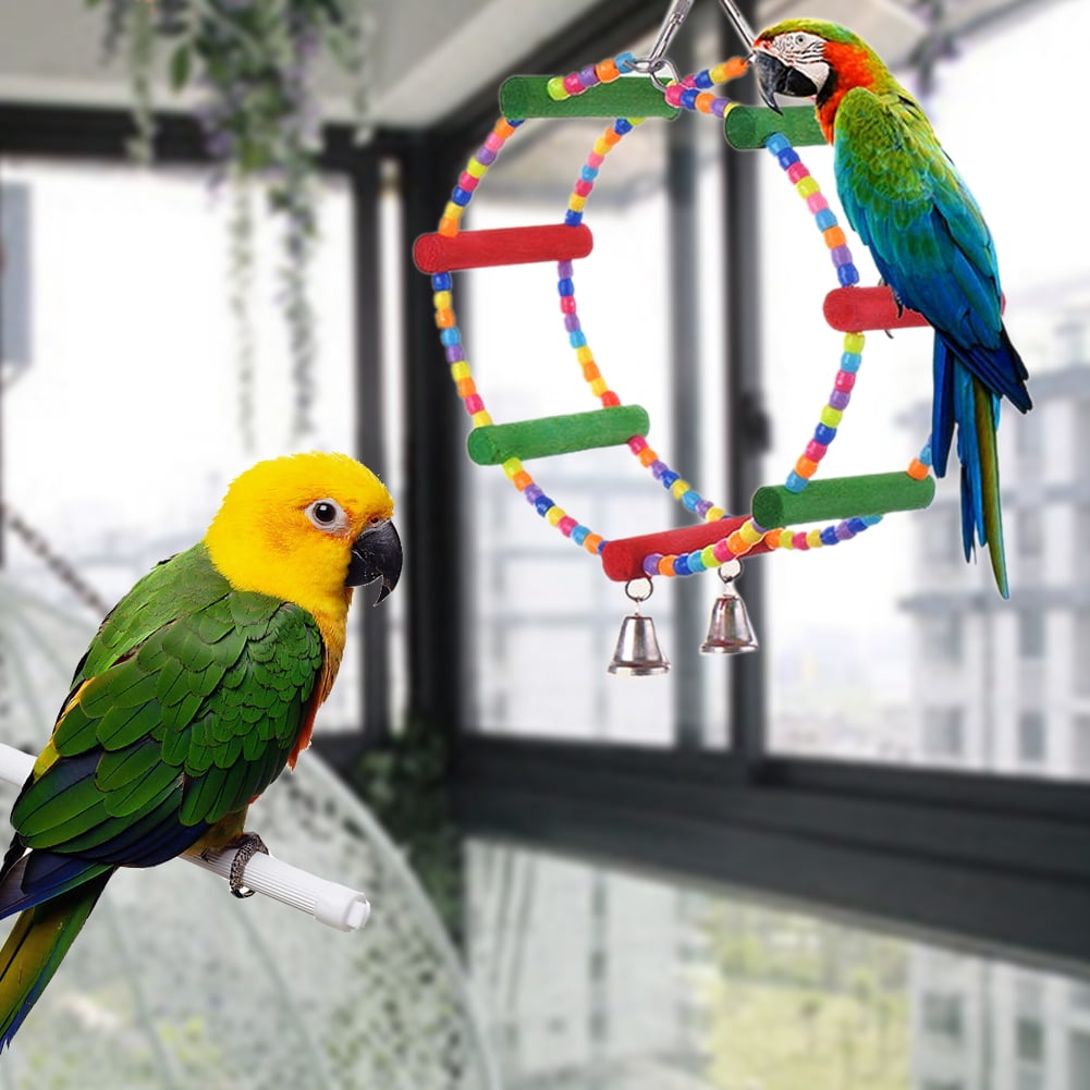 Wood Swing Bird Toy Parrot Cage Toys Finch Parakeet Cockatiel Lovebird Budgie Wood Swing Bird Toy Parrot Cage Toys Finch Parakeet Cockatiel Lovebird Budgie