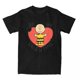 thumbnail image 1 of Camiseta de algodón con cuello redondo para hombre y mujer, diseño de Charlie Brown, Snoopy y corazón de San Valentín, de Peanuts, manga corta, idea de regalo, 1 of 5