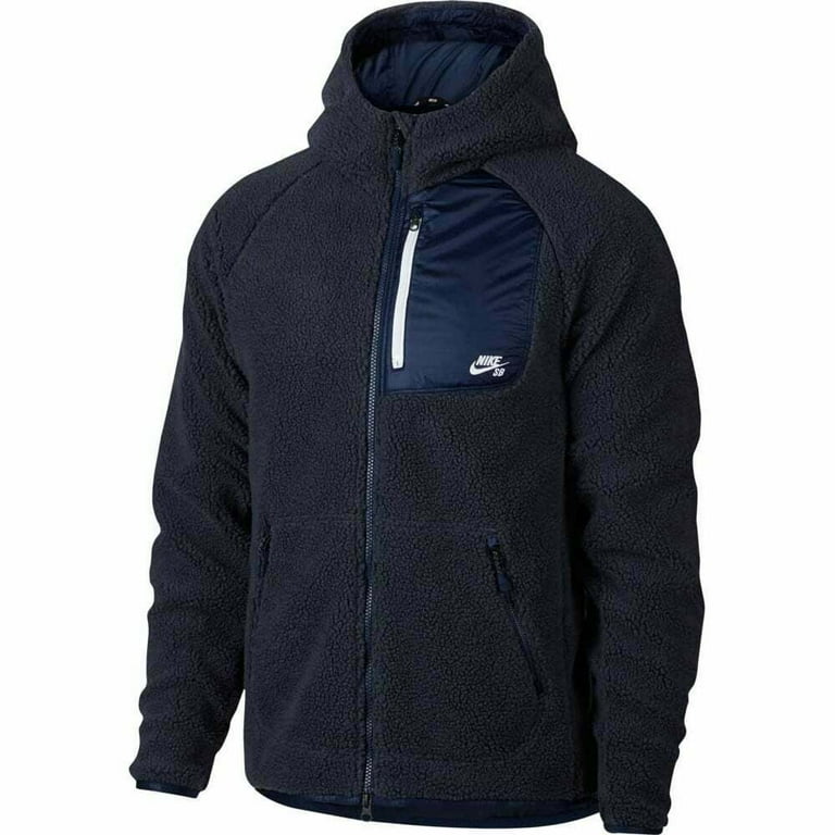 Nike SB Everett Men s Full Zip Hoodie Sherpa Size M Walmart