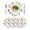 White, variant on 15 Inch Round Placemats Set of 4, Easter Rabbits Ears Non Slip Heat Insulation PP Table Mats, Spring Cactus Potted Plant Flowers Yellow Washable Place Mats for Kitchen Dining Party Table Decor