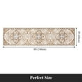 thumbnail image 6 of MeyJey Boho Indoor Hallway Runner Rug 2'x8', Oriental Non Slip Machine Washable Area Rug Distressed Vintage Floor Carpet for Bedroom Kitchen Dinning/Living/Laundry Room, Cream/Orange, 6 of 14