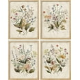 thumbnail image 2 of PixonSign Adhesive Posters Vintage Wildflower Bouquet Antique Botanical Illustrations Wall Arts, Set of 4 Scenic Multicolor Nature Wilderness Canvas Prints for Home Decor - 8"x10", 2 of 5