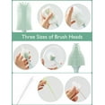 thumbnail image 4 of Momcozy Portable Bottle Brush Set - Baby Bottle Cleaner Kit with Silicone Brush, Drying Rack - 6 in 1 Bottle Cleaning Tool for Home and Travel 1 Set Green, 4 of 8