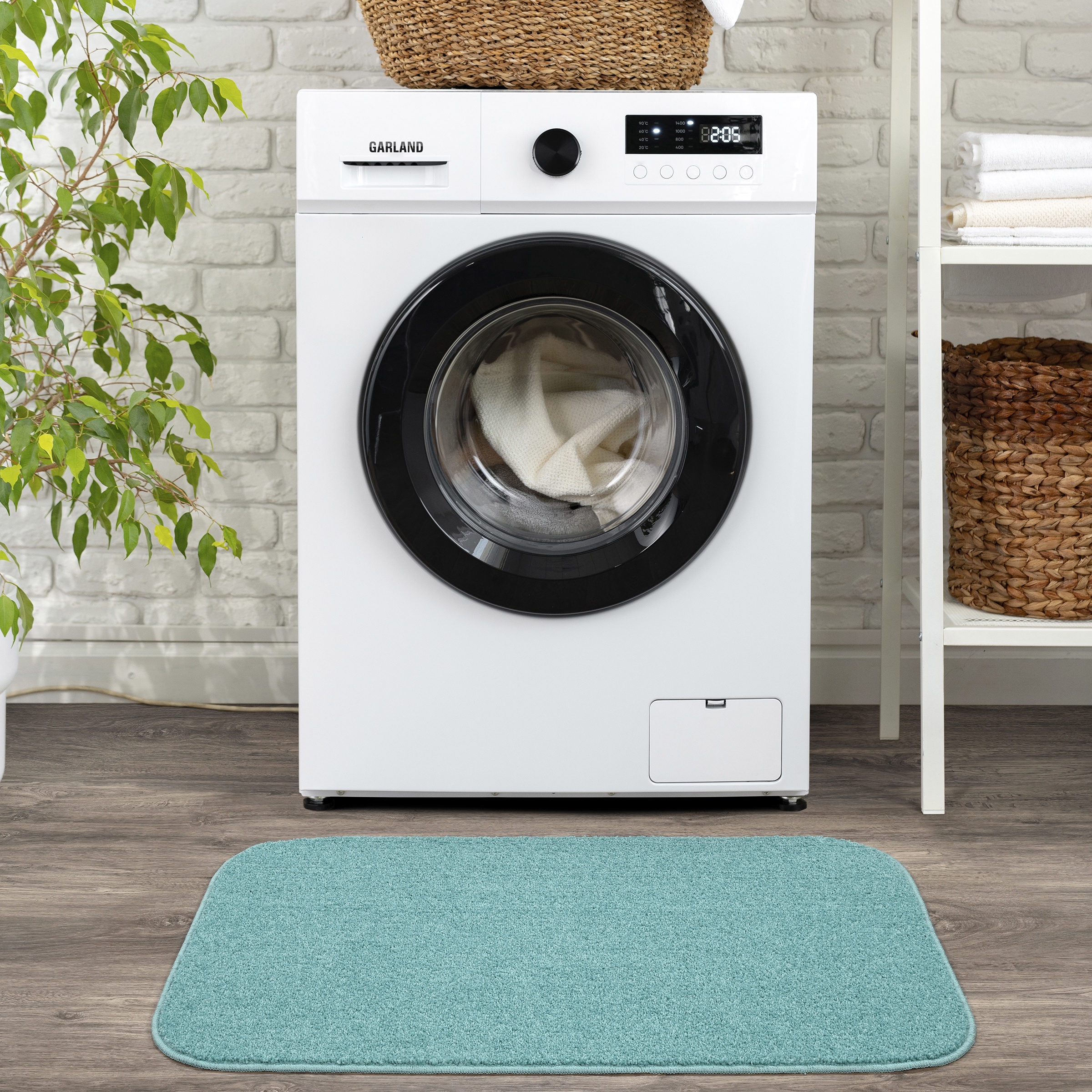 Garland Rug Sedona Washable Polypropylene Sea Foam Bath Rug, 24" x 40"