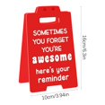 thumbnail image 4 of Hbdhejl Funny Signs Motivational Signs Red Motivational Reminder Sign Desk Decoration Acrylic Desk Sign With Sayings For Female Male Colleagues, 4 of 8