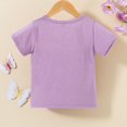thumbnail image 2 of Gerichy Girls Graphic Print T-Shirt Kids Toddler Baby Girls Spring Summer Letter Print Short Sleeve Tshirt Tops, 2 of 6