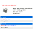 thumbnail image 2 of Blower Motor Resistor - Compatible with 1997 - 1998 Dodge B3500, 2 of 4