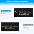 thumbnail image 4 of Uxcell 3x2 Inch Anodized Aluminum Sheet Metal, Self Adhesive Laser Plates Engraving Blanks 0.5MM Thin, Black 6 Pack, 4 of 6