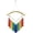 Rainbow Textured, variant on In the Breeze 7026 — Rainbow Textured Tiered Glass Mobile Wind Chime — Colorful and Melodic Suncatcher