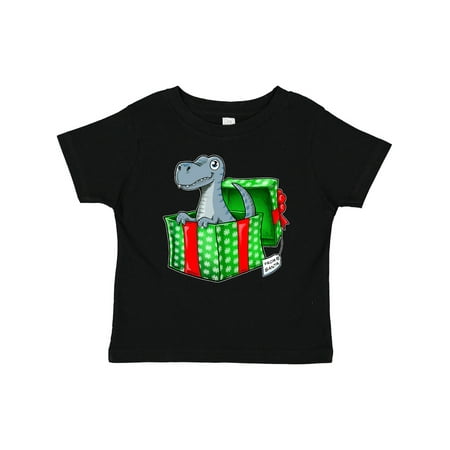 

Inktastic Christmas Dinosaur Gift from Santa Gift Baby Boy or Baby Girl T-Shirt