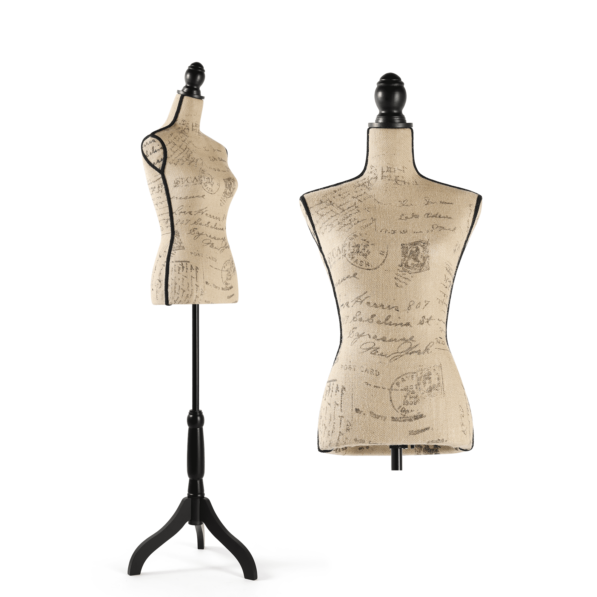 HOMBOUR Female Mannequin Torso Dress Form，Sewing Mannequin Body