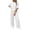 White, variant on Sets for Women Plus Size Cotton Casual Set Daily Going Out Outfits M-4XL
